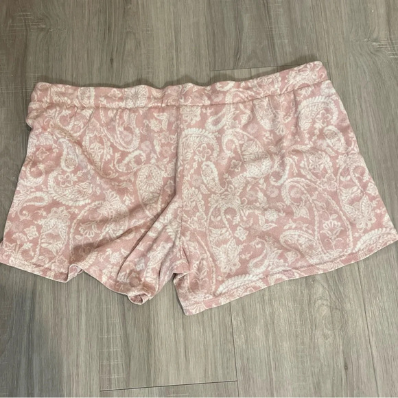 Lucky Brand soft stretch sleep/lounge shorts pink paisley large - Picture 3 of 10